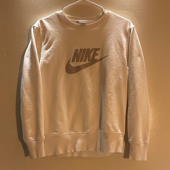 Nike Men's Beige Crewneck Sweater - Picture 1 of 3